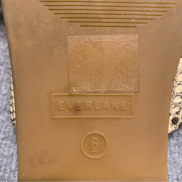 Everlane Leather Snake Crossover Slides Size 6 - Picture 4 of 5